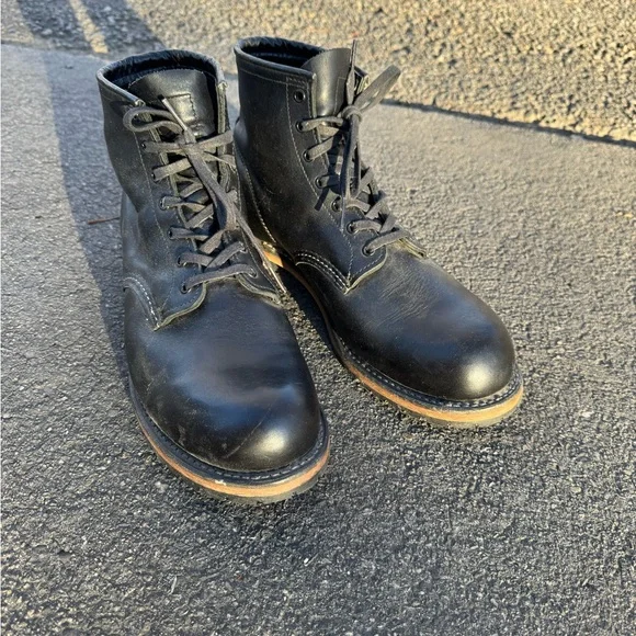 Red wing Black Leather Men's Boots - Picture 1 of 6
